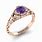 Rose Gold Amethyst Ring