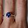Rose Gold and Blue Sapphire Engagement Rings