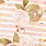 Rose Pink and Gold Floral Background