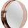 Round Copper Mirror