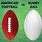 Rugby Ball vs American Football