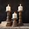 Rustic Pillar Candle Holders