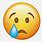 Sad Face Emoji iPhone