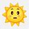 Sad Sun Emoji