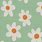 Sage Green Flower Wallpaper