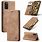 Samsung Galaxy S20 Phone Case Brown Leather