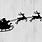 Santa Flying Sleigh SVG