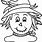 Scarecrow Face Coloring Page