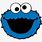 Sesame Street Cookie Monster Face