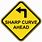 Sharp Curve Road Sign