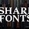 Sharp Font Style