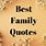 Short Quotes On Family