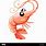 Shrimp Flat Cartoon
