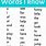Sight Words for 6 Year Olds