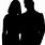 Silhouette of Black Couple