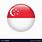 Singapore Flag Button