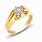 Single Diamond Gold Ring