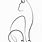 Single Line Cat Drawing