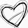 Sketched Heart Clip Art