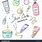 Skin Care Products Drawing