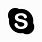 Skype Icon Black