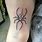 Small Black Widow Spider Tattoo
