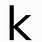 Small Letter K