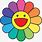 Smiley Rainbow Flower
