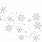 Snow Falling Clip Art Black and White