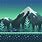 Snowy Mountain Pixel Art