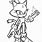 Sonic Cat Coloring Page
