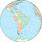 South America Globe