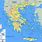 Southern Greek Islands Map
