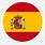 Spain Flag in Circle