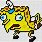 Spongebob Pixel Art with Grid