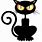 Spooky Black Cat Cartoon