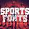 Sports Logo Fonts