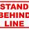 Stand On Red Line