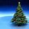 Star Christmas Tree Background