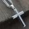 Sterling Silver Cross Necklace for Men
