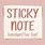 Sticky Notes Fonts