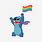Stitch Rainbow Flags