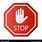 Stop Sign White Background