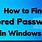 Stored Passwords On Windows 10