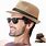 Straw Trilby Hats for Men