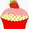 Strawberry Cupcake Clip Art