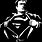 Superman Cartoon Black and White