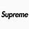 Supreme Logo Silhouette