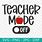 Teacher Mode Off SVG Free