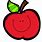 Teacher Red Apple Clip Art